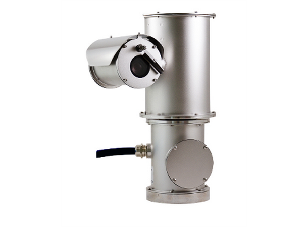 PTZ  D/N  IP-kamera AISI-316L syrefast, Visker, 230VAC ONVIF Profile S