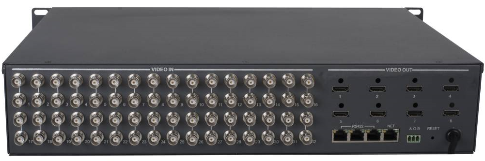 HD analog matrix, 32ch x 8 video output 8 x HDMI output, 19