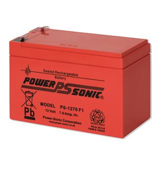 Vanderbilt blybatteri 12V/7Ah Flammehemmende