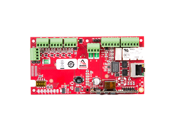 Mercury Reader Interface Module w/PoE 4 Rdr/2 doors, 4In/4Out,PoE+