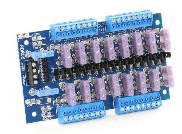 16 FUSED/2-INPUT PWR DIST MOD