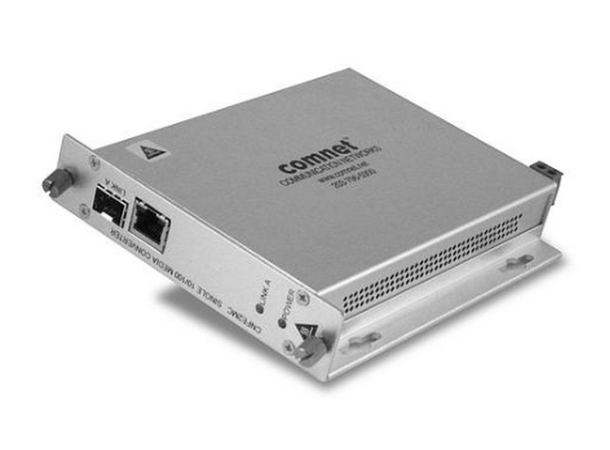 Media Conv.100Mbps, 12VDC power 1 SFP Port + 1 RJ-45 Copper Port