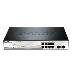 D-Link nettverkssvitsj, Gbit, 10-port 8xPoE, 2xSFP 78W managed